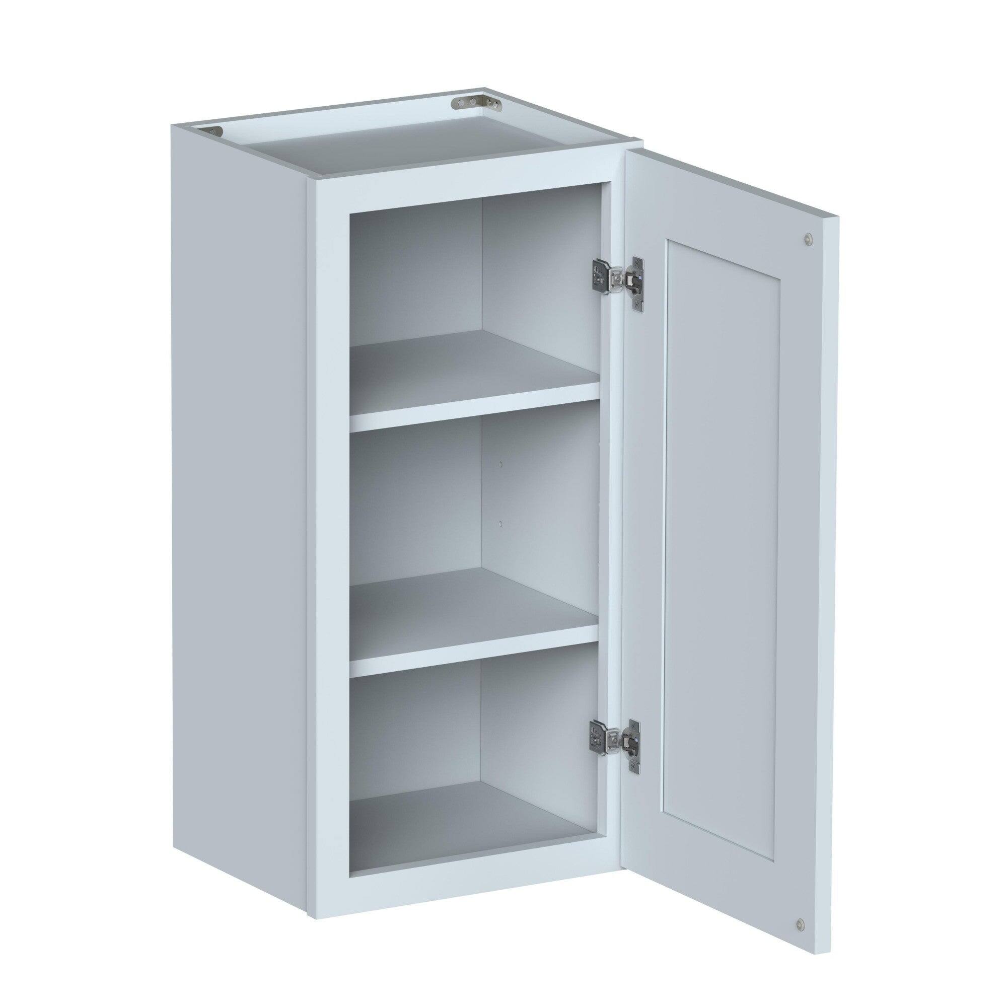 Alt View 2. Boyel Living - 15in.W x12in.D x30in.H Dove Gray WALL CABINET Fully assembled Cabinet With One HDF Door - Gray.