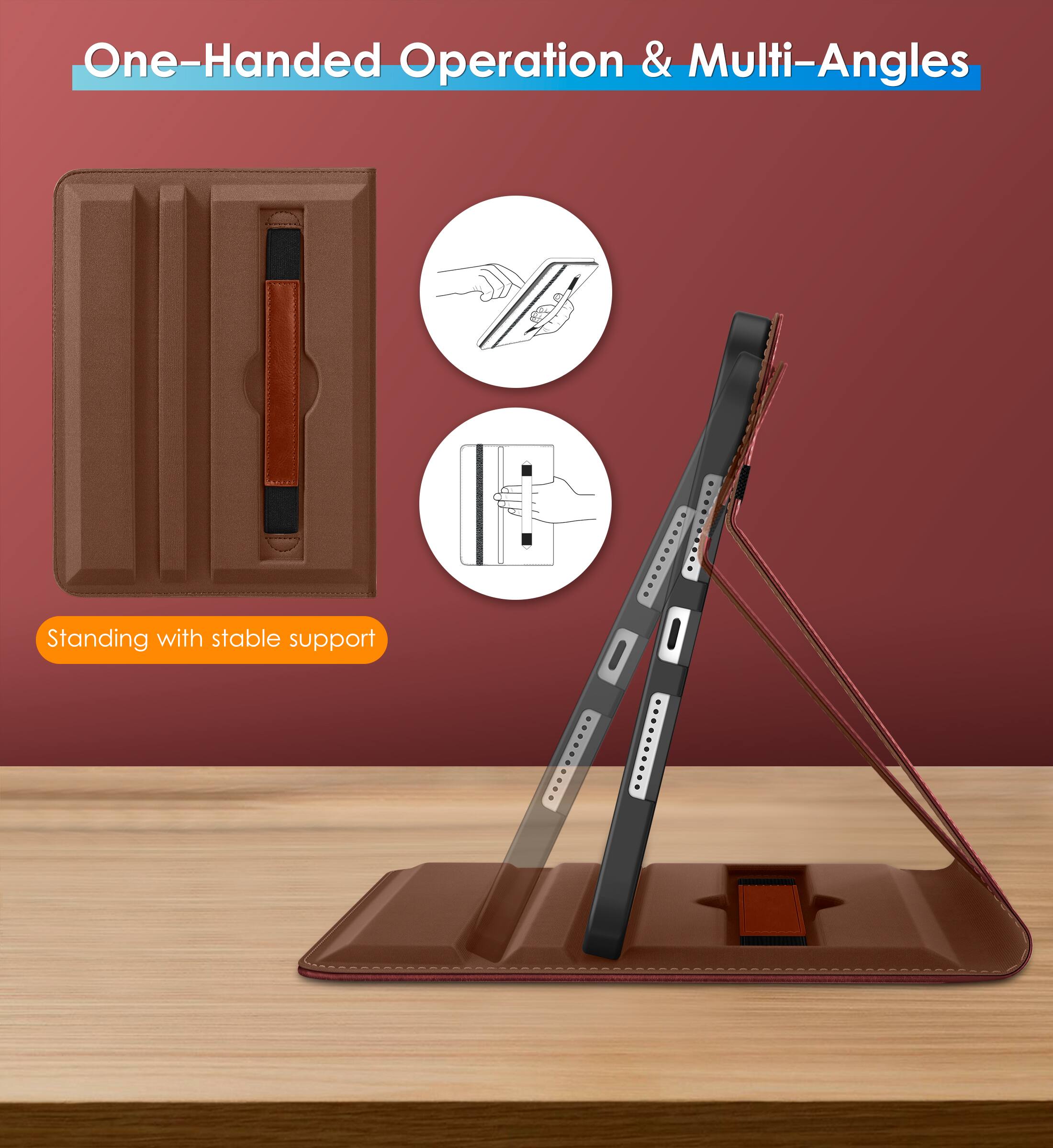 One-Handed Operation & Multi-Angles

Standing with stable support
