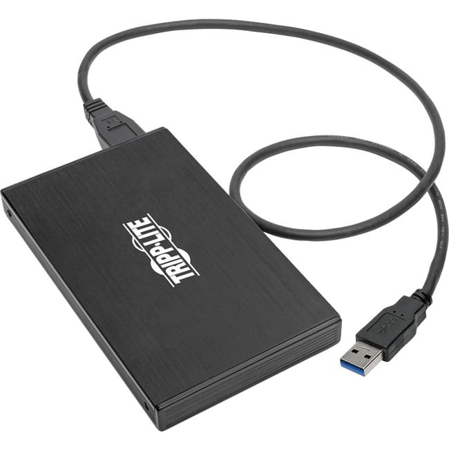 Eaton Tripp Lite Series USB 3.1 Gen 1 (5 Gbps) 2.5 in. SATA SSD/HDD to USB-A Enclosure Adapter with UASP Support - 1 x