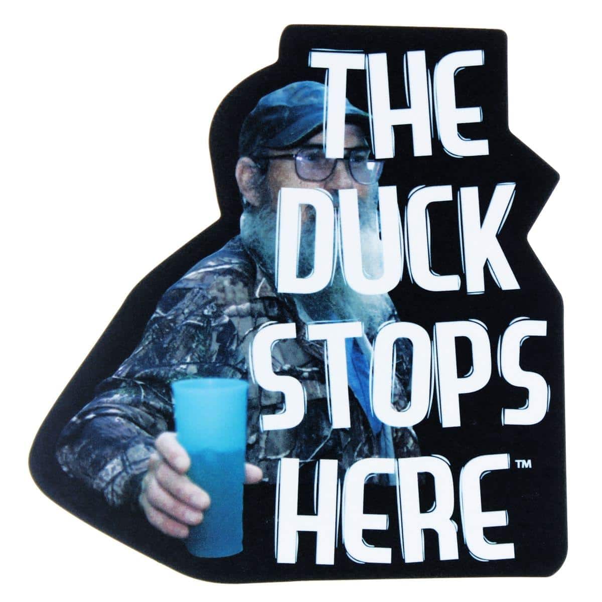 Just Funky - Duck Dynasty "The Duck Stops Here" Magnet - Black