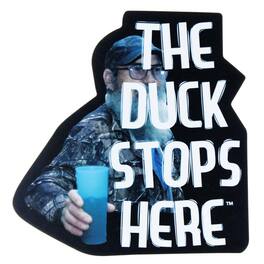 Just Funky - Duck Dynasty "The Duck Stops Here" Magnet - Black