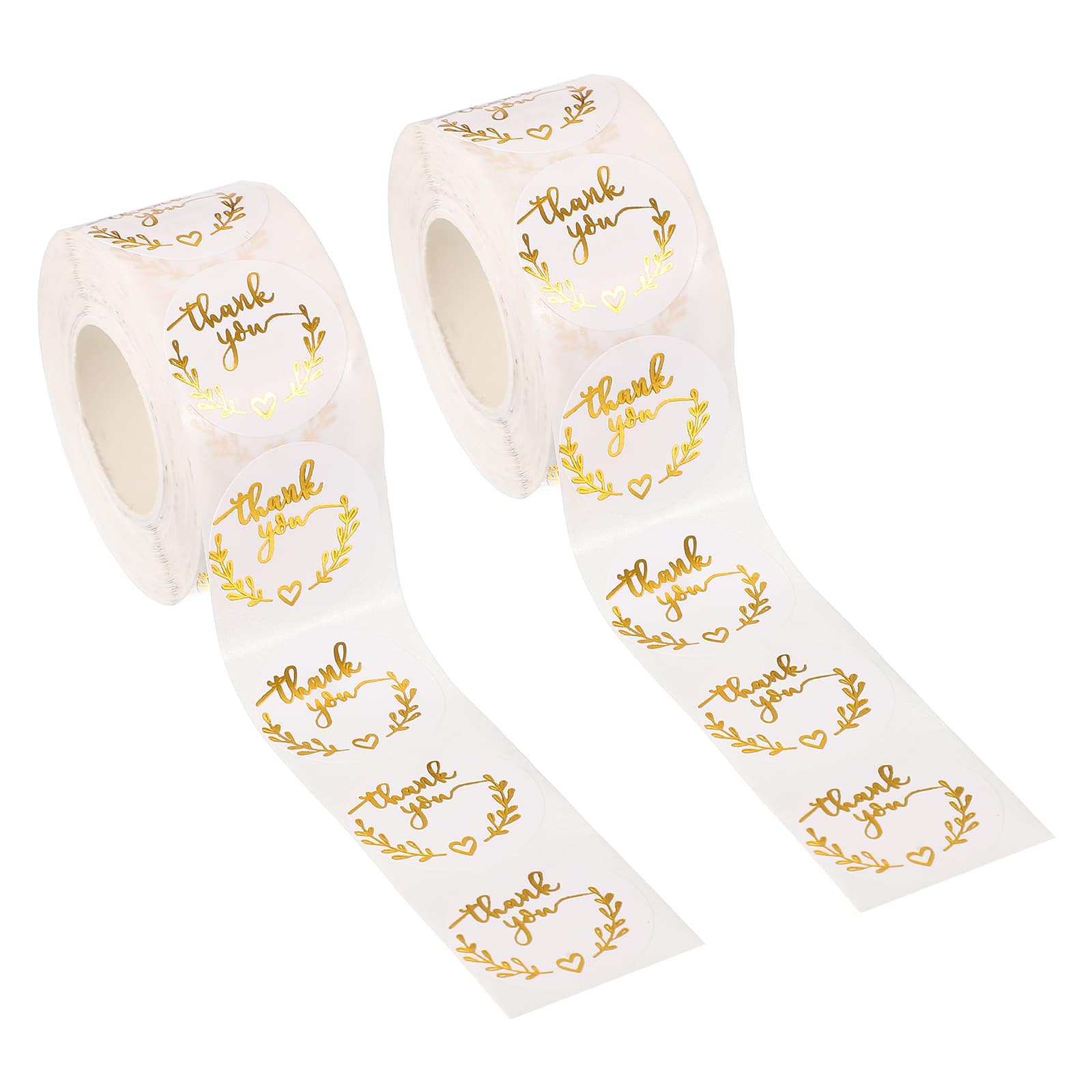 Unique Bargains - 1000pcs Thank You Stickers, 1 Inch Round Self-Adhesive Labels Roll for Small Business Sealing Box Envelope, Style13 - White price history on PriceWatchPro