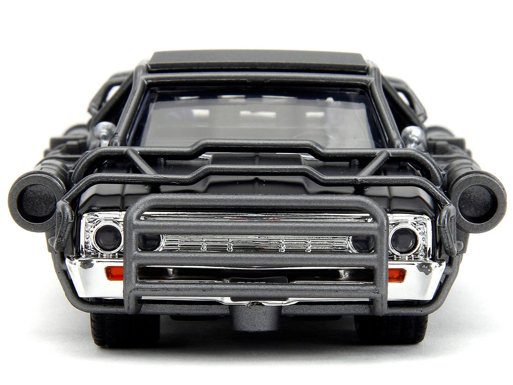 Alt View 1. Jada - 1967 Chevrolet El Camino with Cannons Matt Black "Fast X" (2023) Movie "Fast & Furious" Series 1/32 - Matt Black.