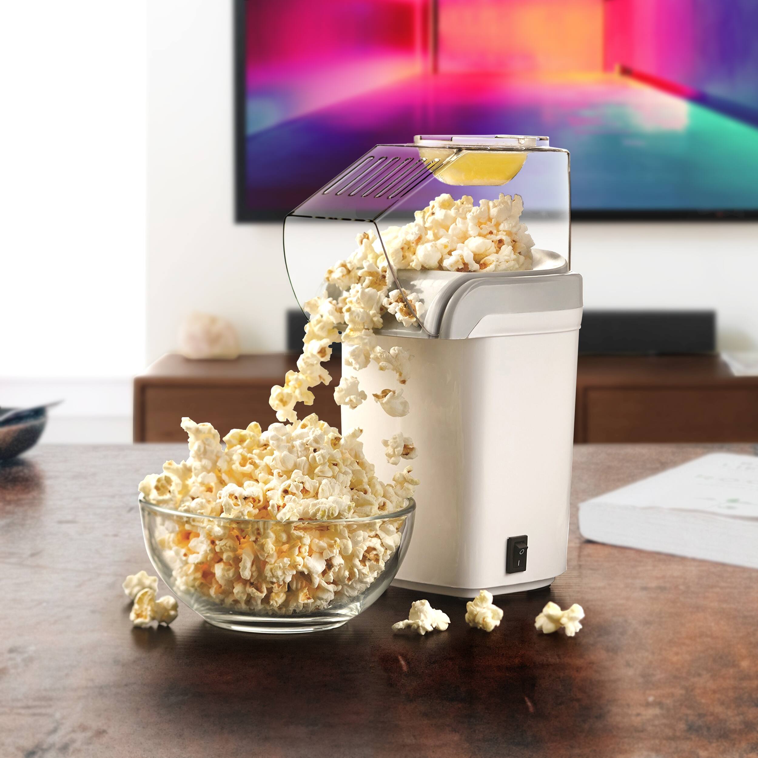 Alt View 1. Brentwood - Brentwood Hot Air Popcorn Maker in White - White.