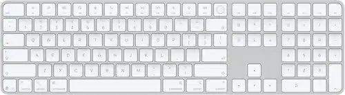 Magic Keyboard with Touch ID and Numeric Keypad for Mac models with Apple silicon (USB–C) (2026) - White Keys