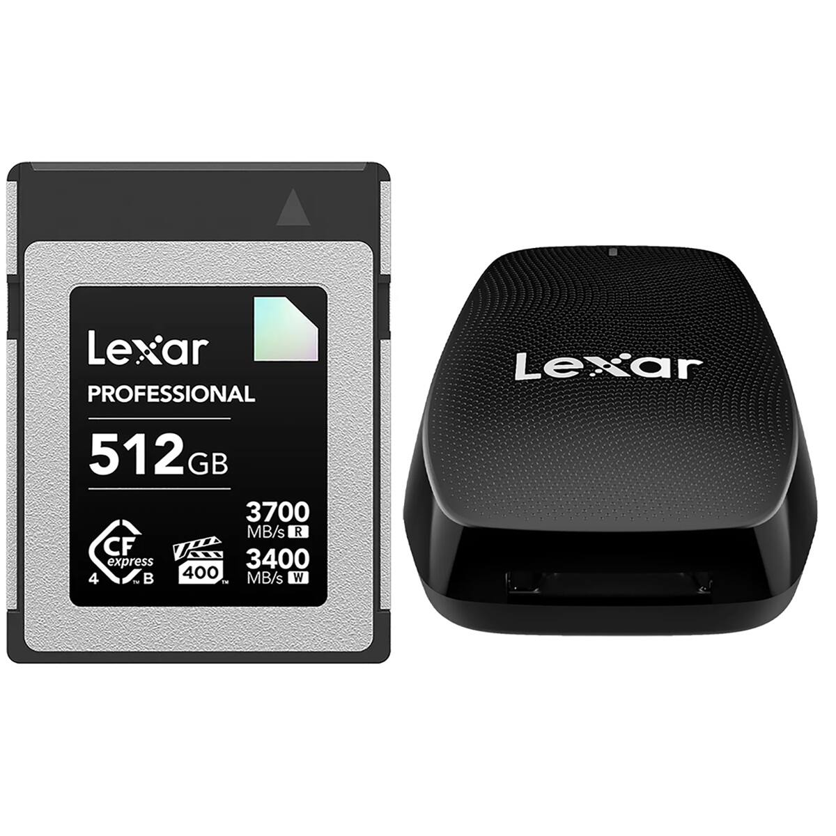 Lexar PROFESSIONAL 512GB 3700 MB/s R 3400 MB/s W CF express 4 B 400