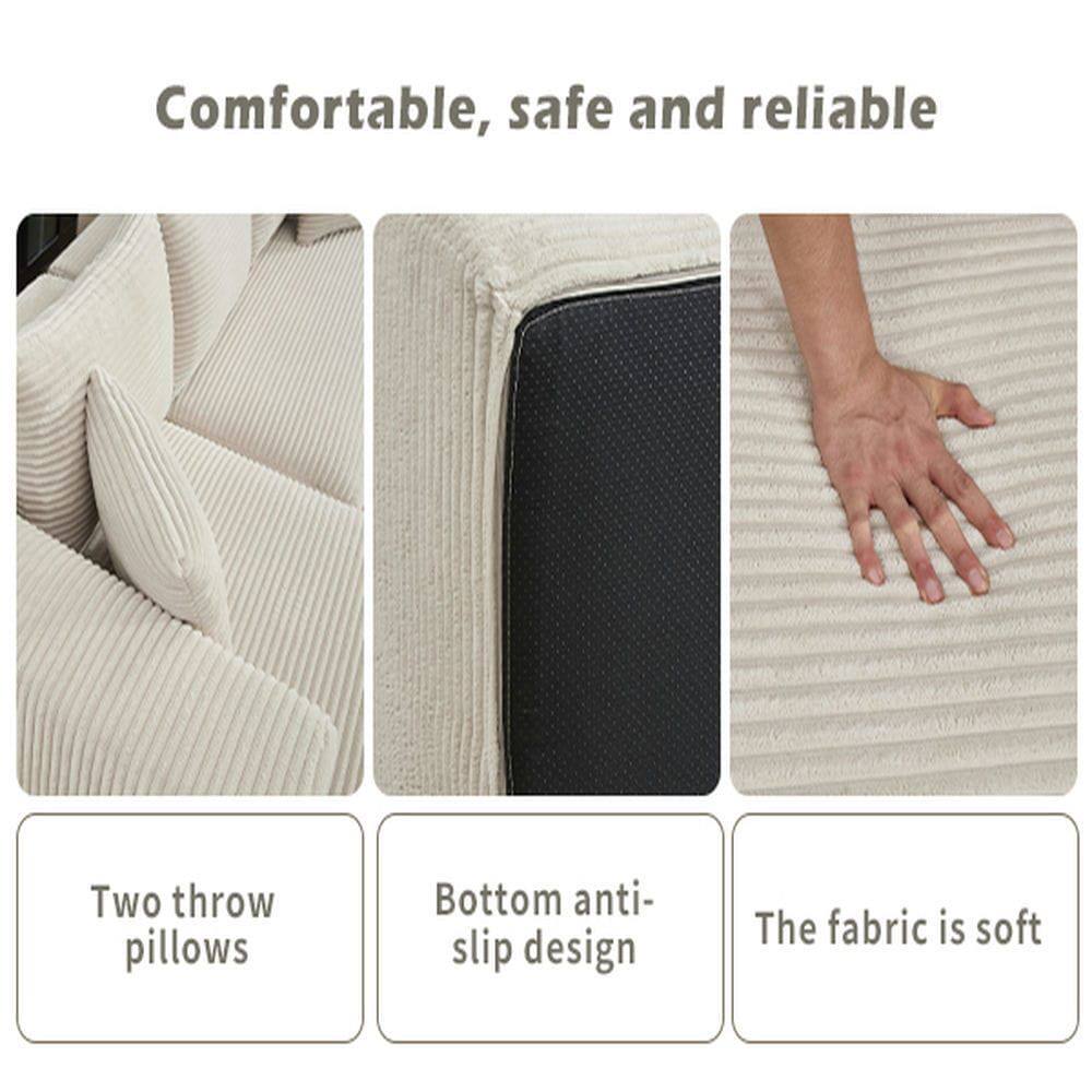 Comfortable, safe and reliable

- Two throw pillows
- Bottom anti-slip design
- The fabric is soft