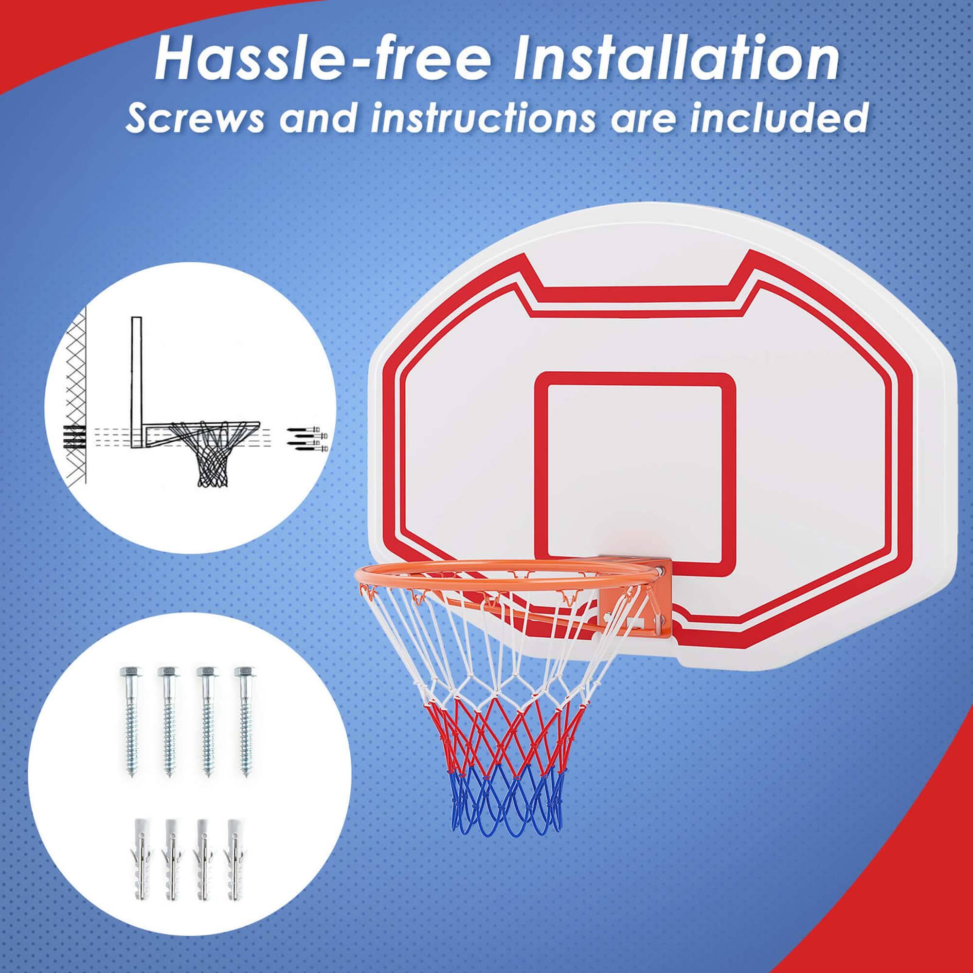 Hassle-free Installation  
Screws and instructions are included