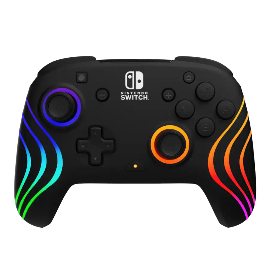PDP Afterglow Wave Wireless RGB Gaming Controller for Nintendo Switch ...
