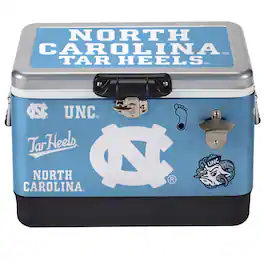 Indigo Falls - North Carolina Tar Heels 36-Can Medley Metal Cooler - Silver