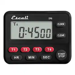 Escali - Four Event Digital Timer - Black