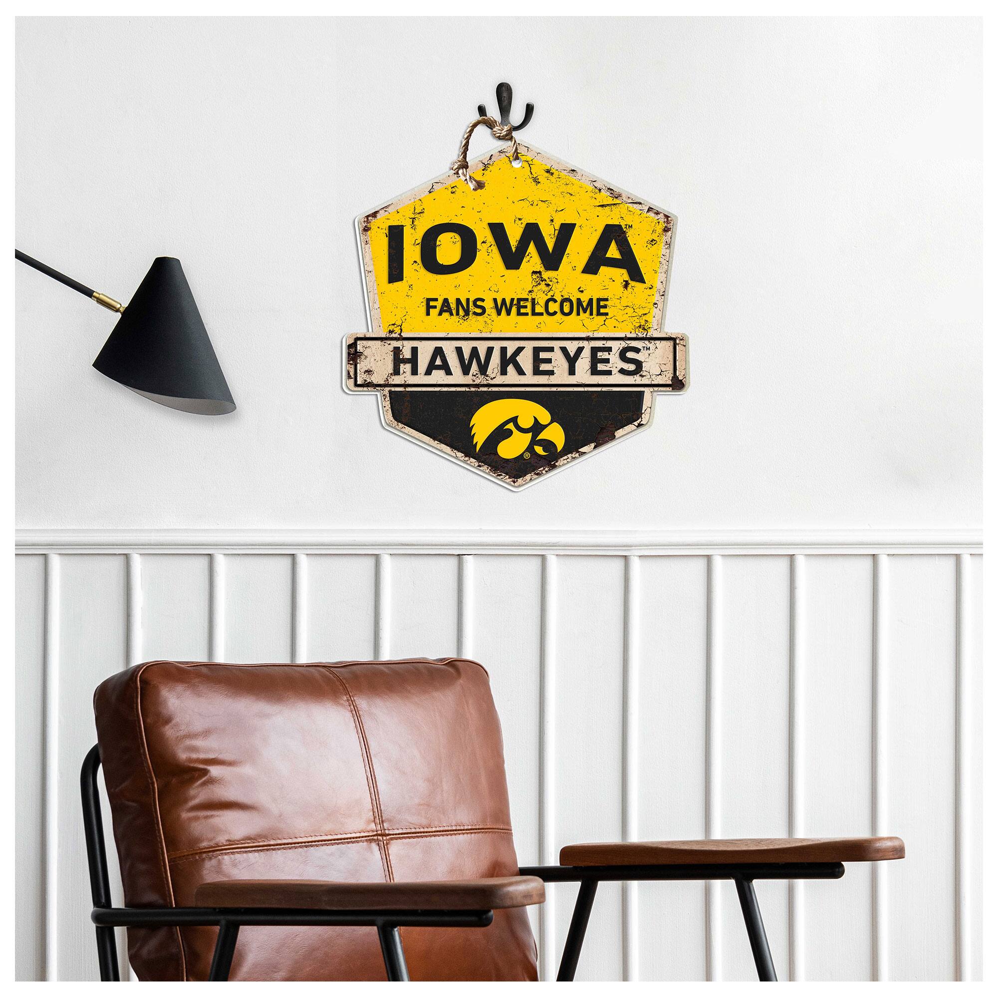 Jardine Iowa Hawkeyes Fans Welcome Sign Yellow 4941550 - Best Buy