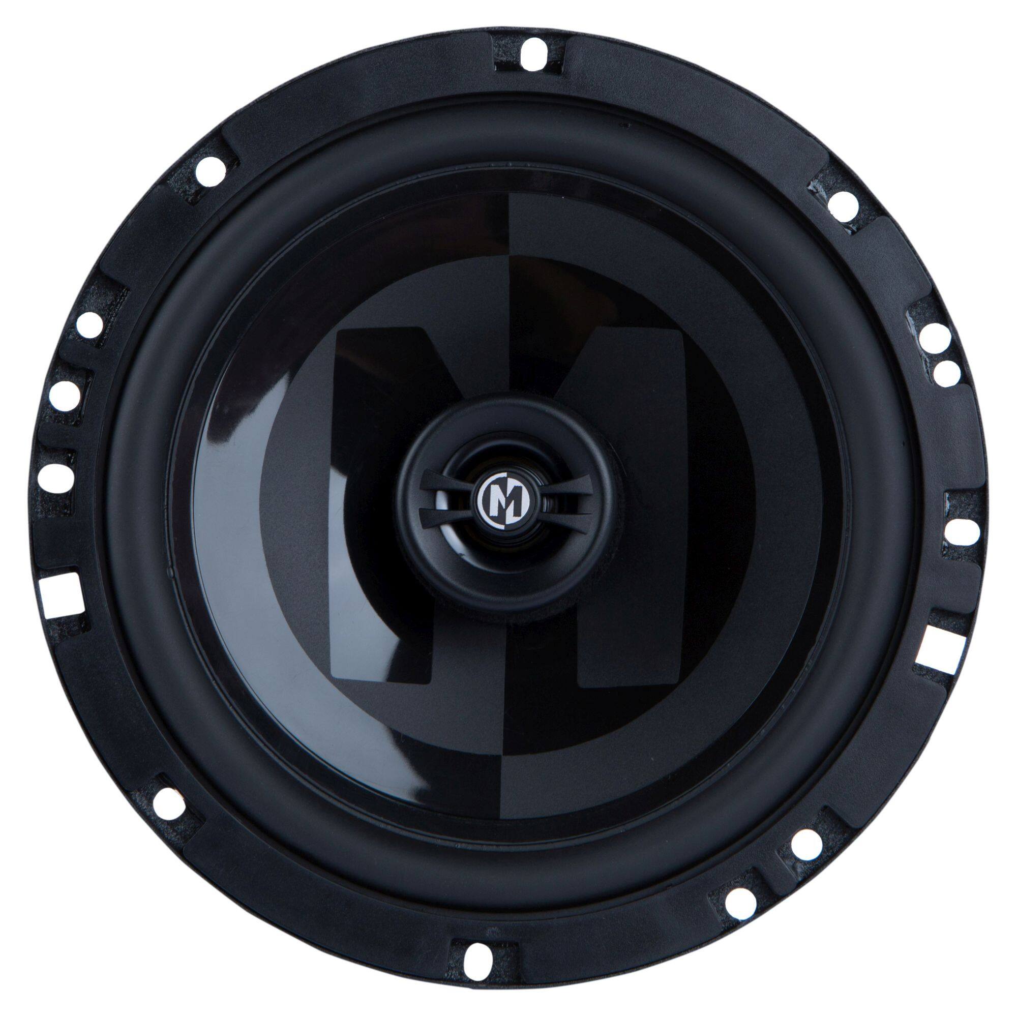 Alt View 10. Memphis Car Audio - Memphis Audio PRXS60  Power Reference Series 6.5" 2-Ohm Oversized Shallow 2-Way Speakers With Swivel Tweeters - Black/Gray.