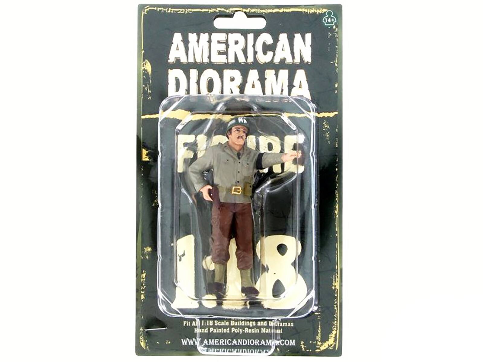 14 AMERICAN DIORAMA HS F PE 18 Fit All 1:18 Scale Buildings and Dioramas Hand Painted Poly-Resin Material WWW.AMERICANDIORAMA.COM