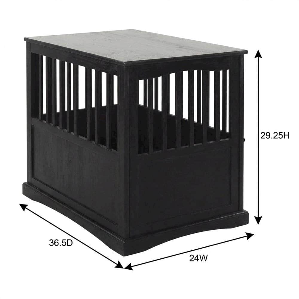 FurniFact - End Table with Modern Design and Sturdy Construction - Black