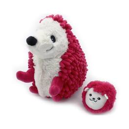 TriAction Toys - Les Delingos Ptipotos Mom and Baby Hedgehog - Red