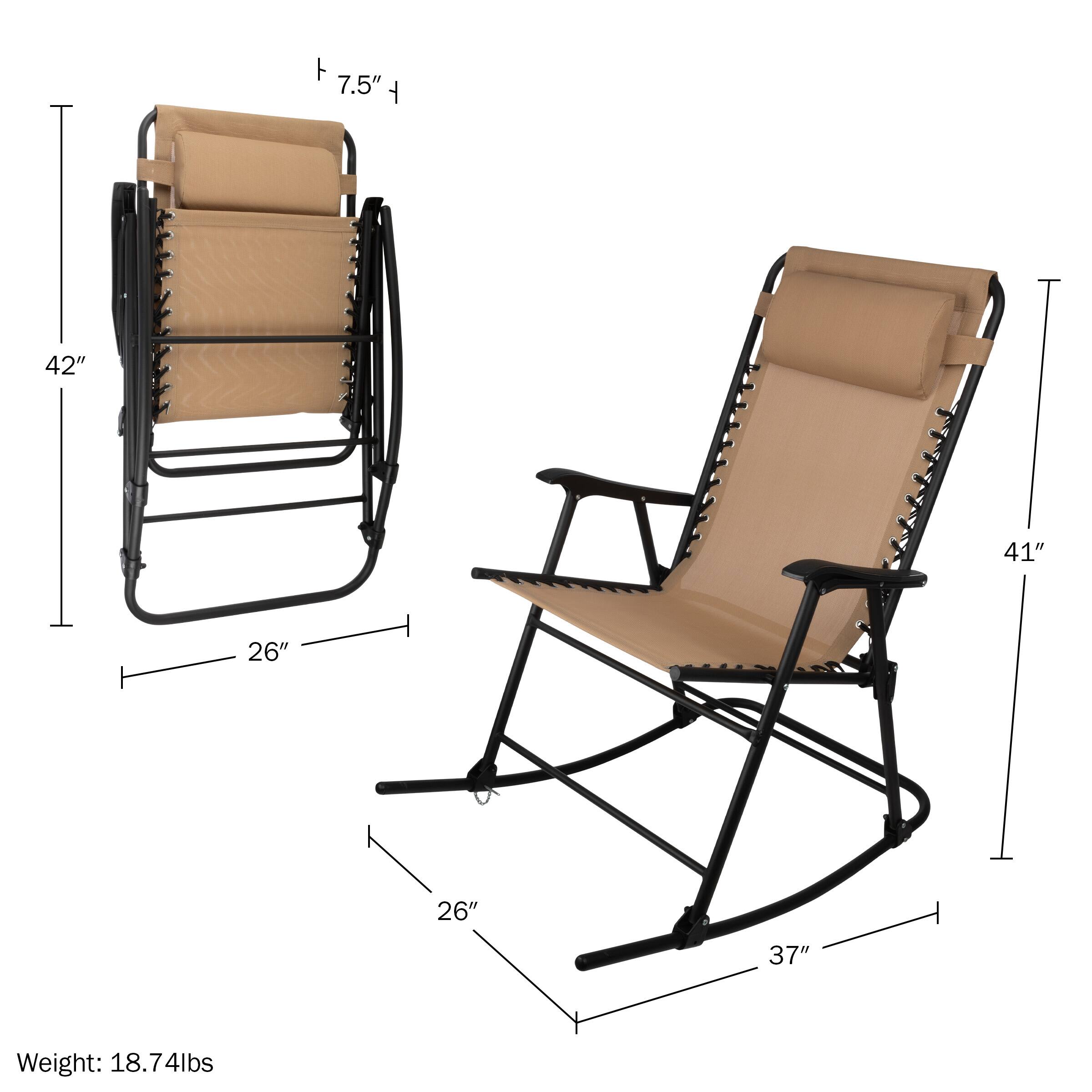7.5"  
42"  
41"  
26"  
26"  
37"  
Weight: 18.74lbs