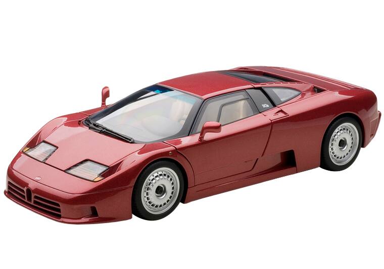 Bugatti EB110 GT Dark Red 1/18 Diecast Car Model by Autoart