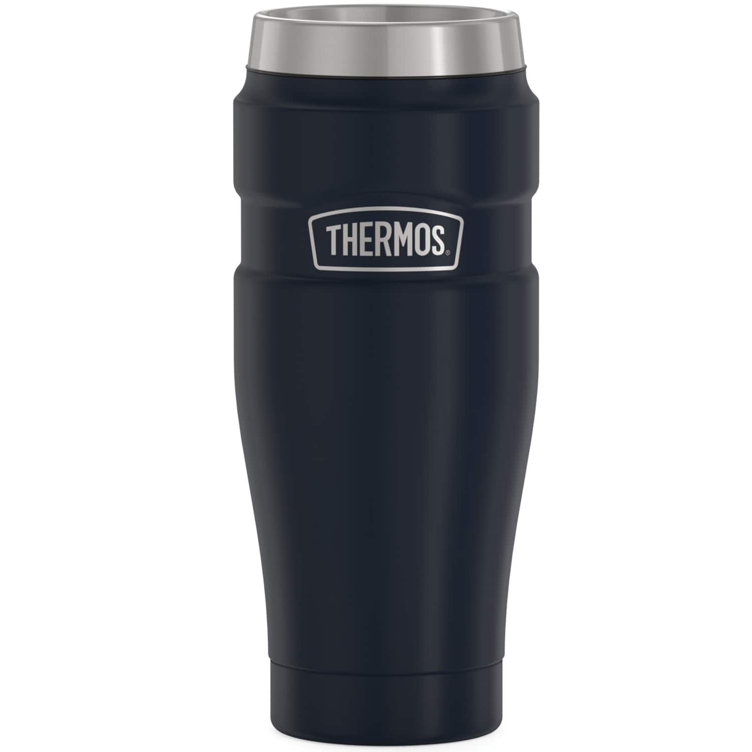 Thermos - 16-Ounce Stainless King Vacuum-Insulated Stainless Steel Travel Tumbler - Matte Blue