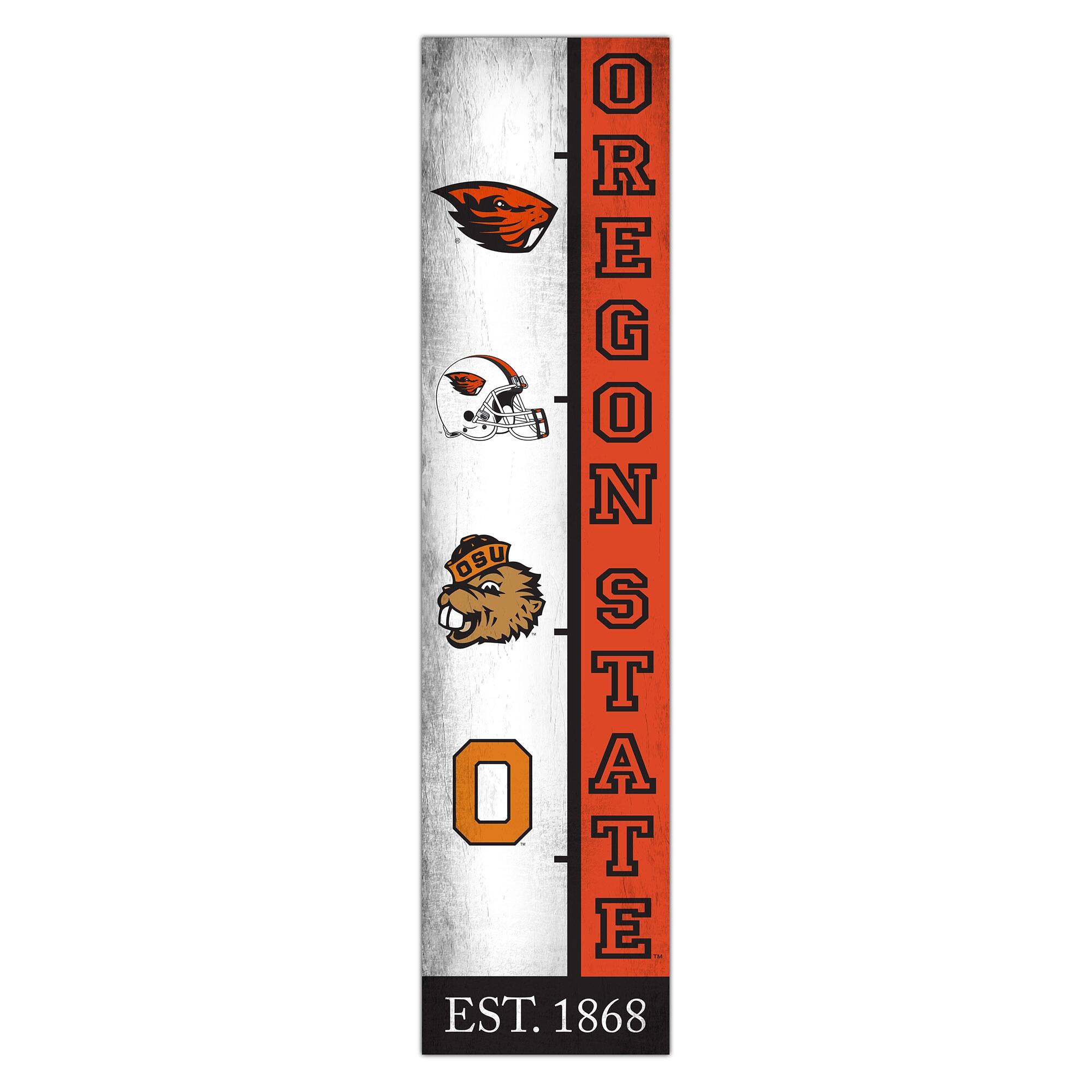 Oregon State Beavers 6" x 24" Progression Wood Sign