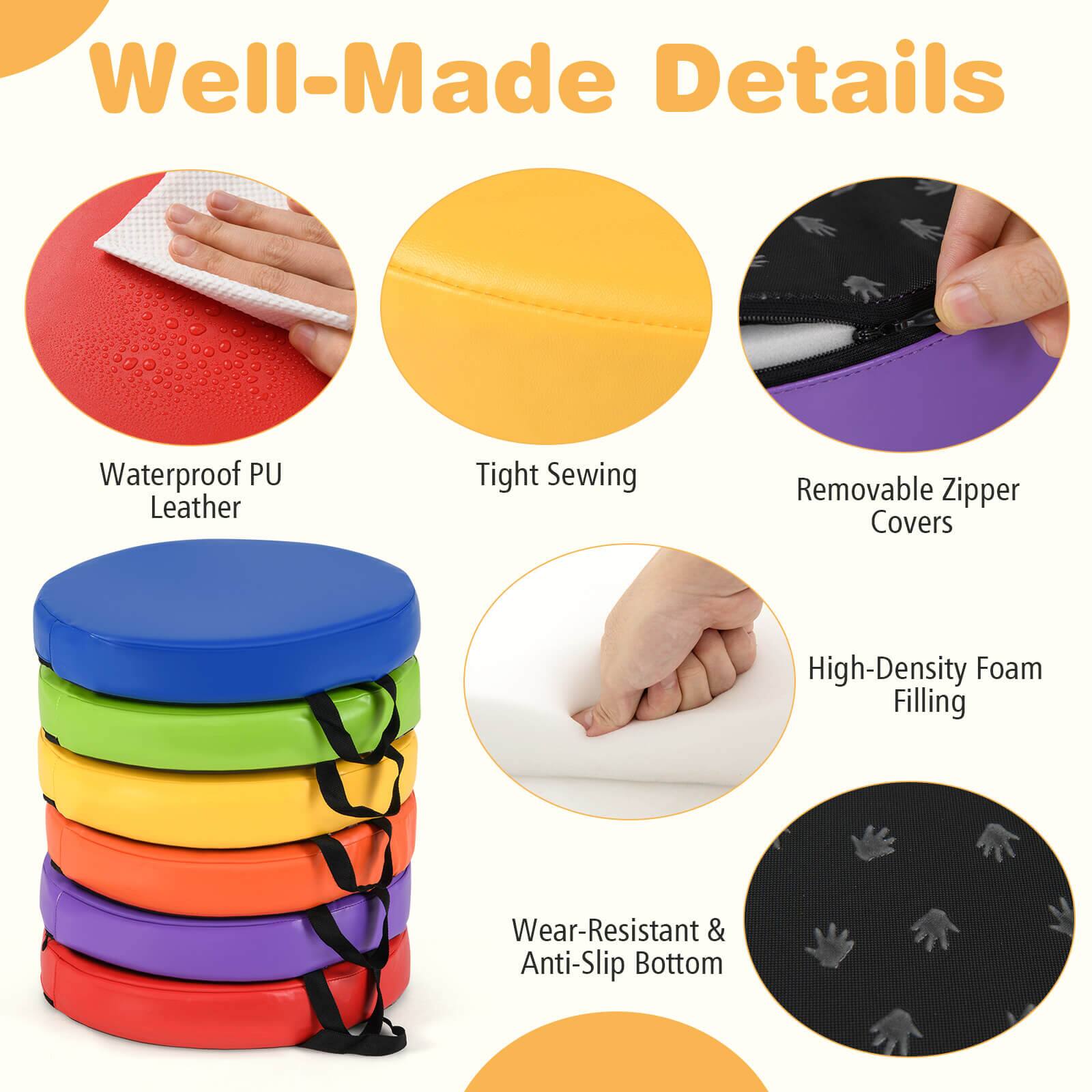 Well-Made Details

- Waterproof PU Leather
- Tight Sewing
- Removable Zipper Covers
- High-Density Foam Filling
- Wear-Resistant & Anti-Slip Bottom