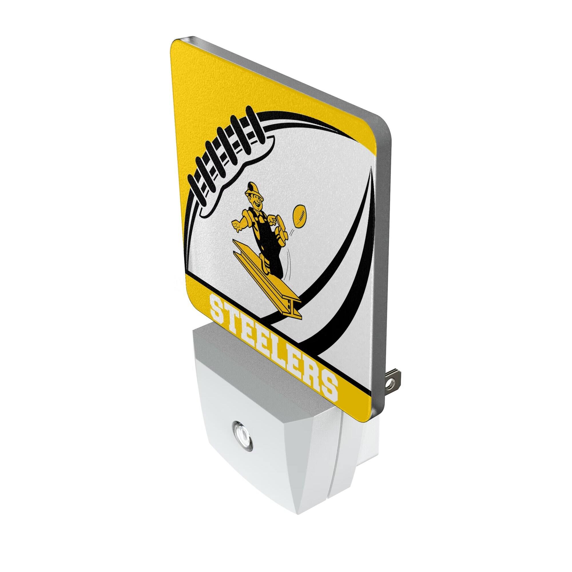 Alt View 1. Keyscaper - Pittsburgh Steelers Passtime Design Nightlight 2-Pack - Multicolor.