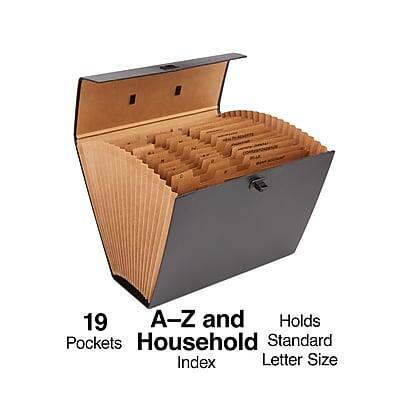 19 Pockets A-Z and Household Index Holds Standard Letter Size
