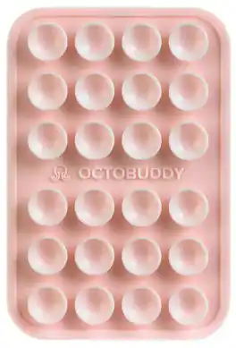 Octobuddy - Silicone Suction Cup Universal Phone Case Mount Classic - Chalk Pink