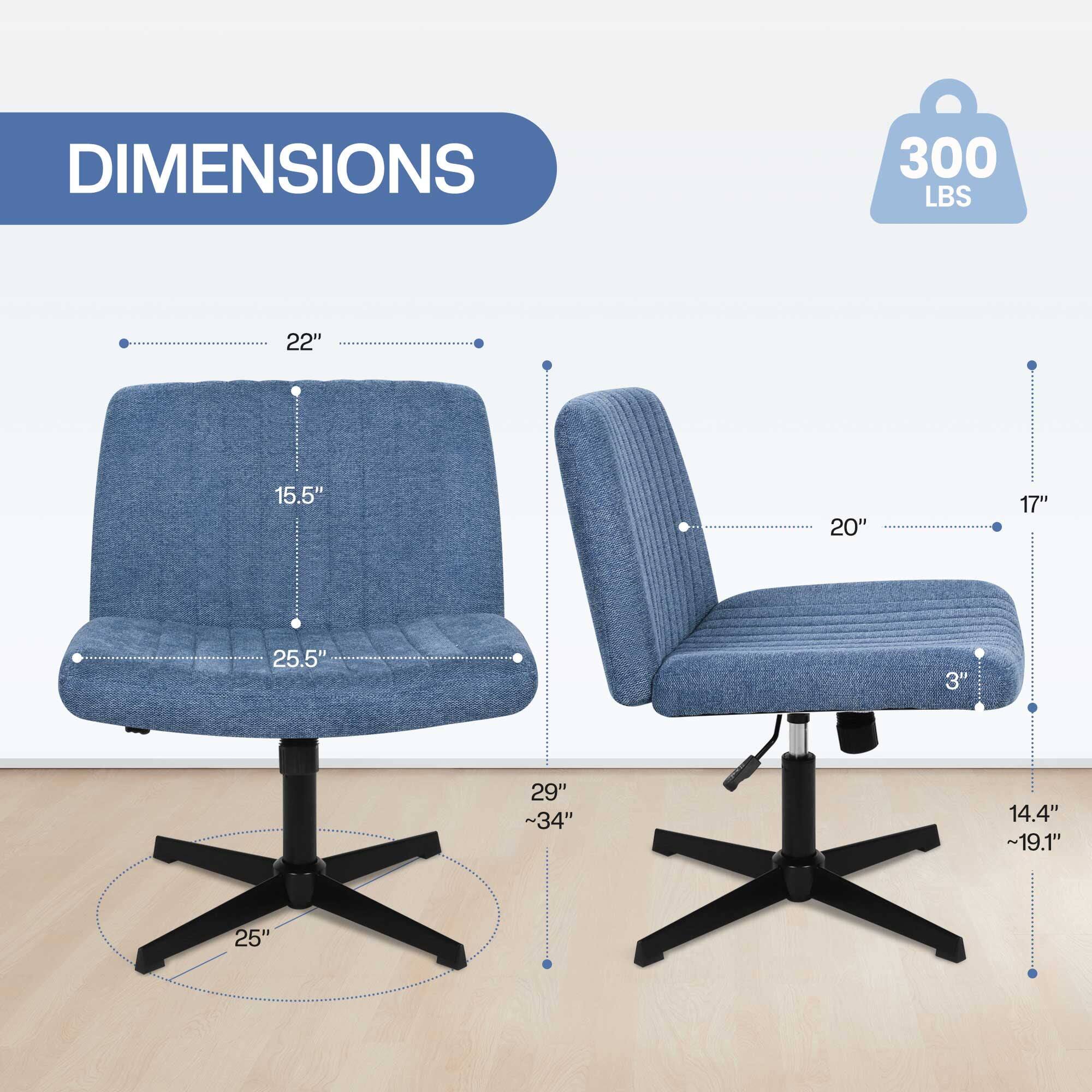 DIMENSIONS  
300 LBS  
22"  
15.5"  
20"  
17"  
25.5"  
3"  
29"  
~34"  
14.4"  
~19.1"  
25"