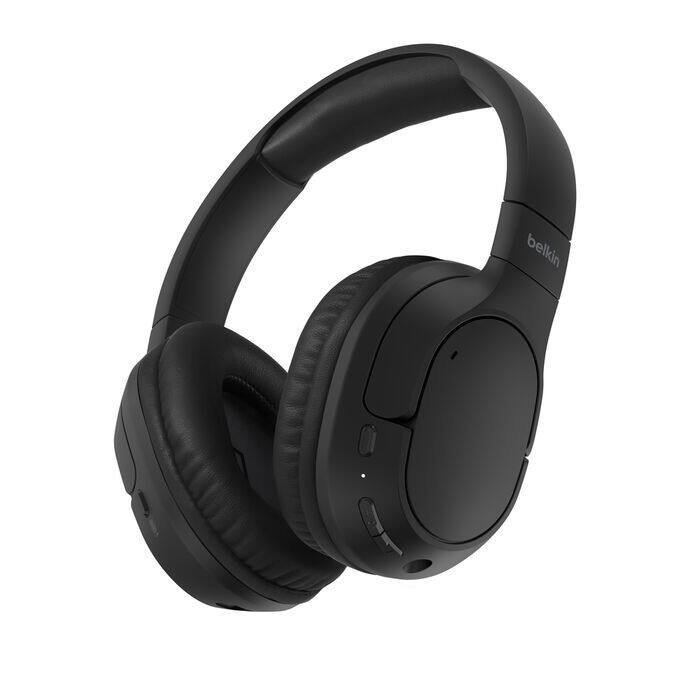 Front. Belkin - SoundForm Surround Wireless Over-Ear Headphones.