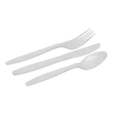 Alt View 3. Dixie - Lunch Combo Plastic Assorted Cutlery Box, 168/Box - White.