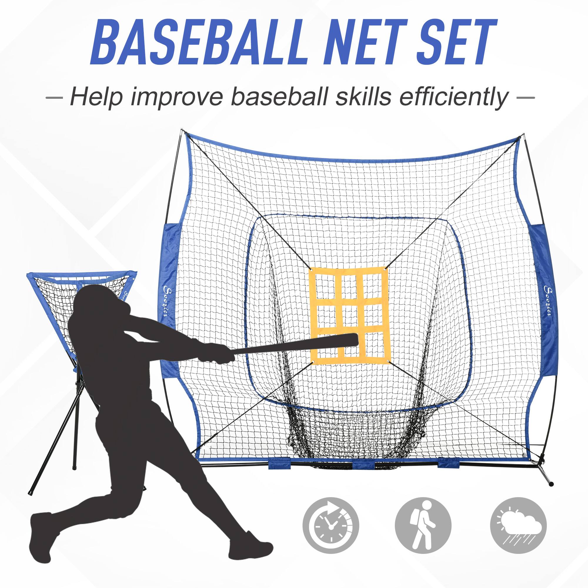 BASEBALL NET SET  
— Help improve baseball skills efficiently —