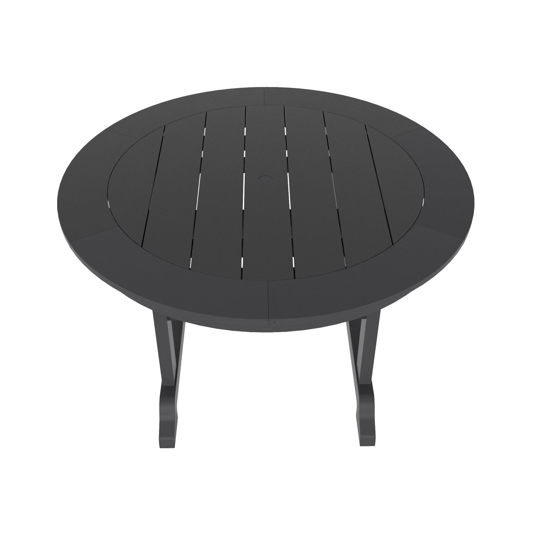 Alt View 1. WestinTrends - WestinTrends Malibu 47" Outdoor Patio Round Dining Table - Gray.