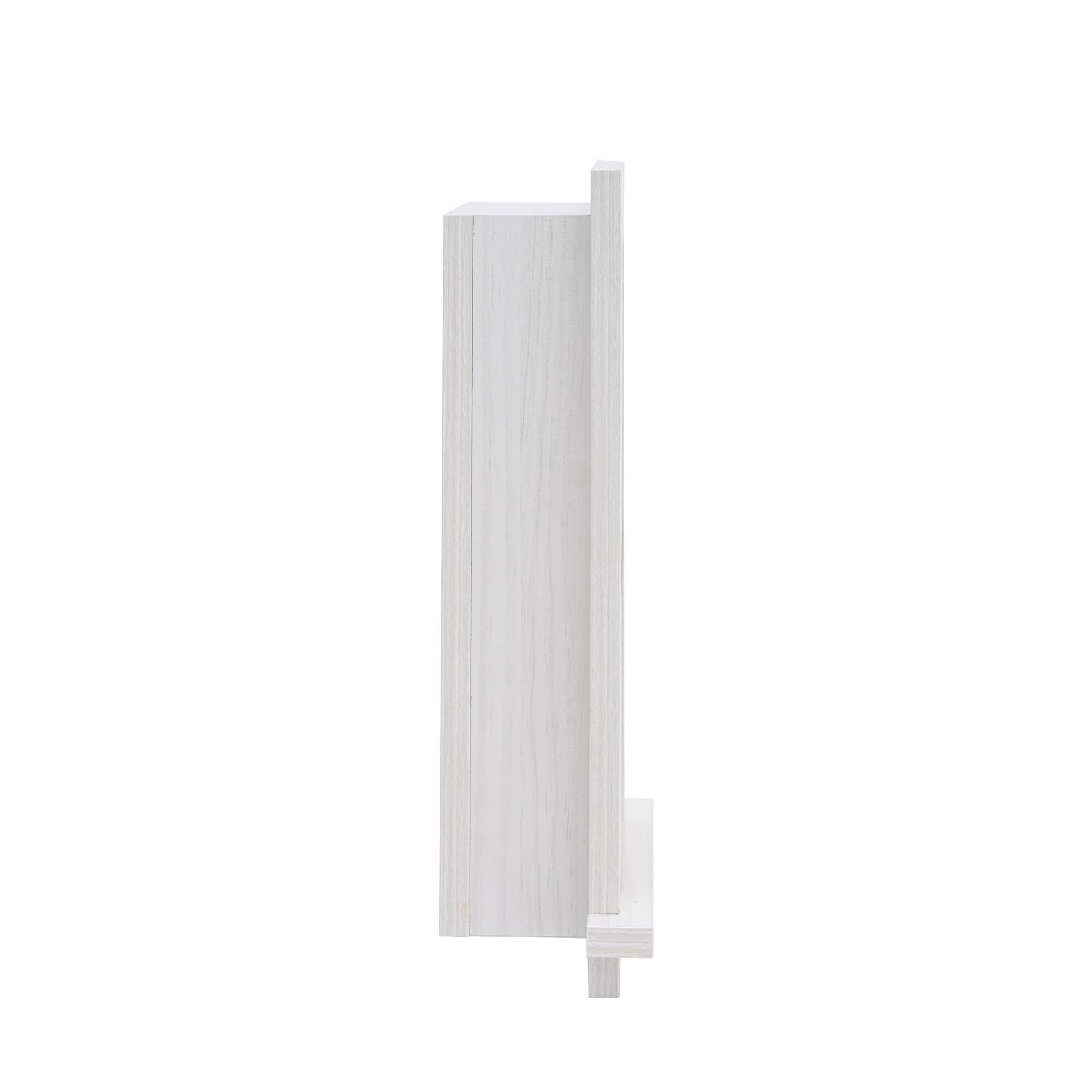 Alt View 8. AdirHome - Wood Wall Cabinet Recessed Wall Shelf - White.