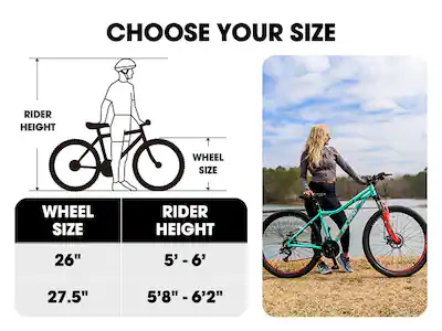 Womens Bike Bike Frame And Wheel Size Guide Rider Height Ladies