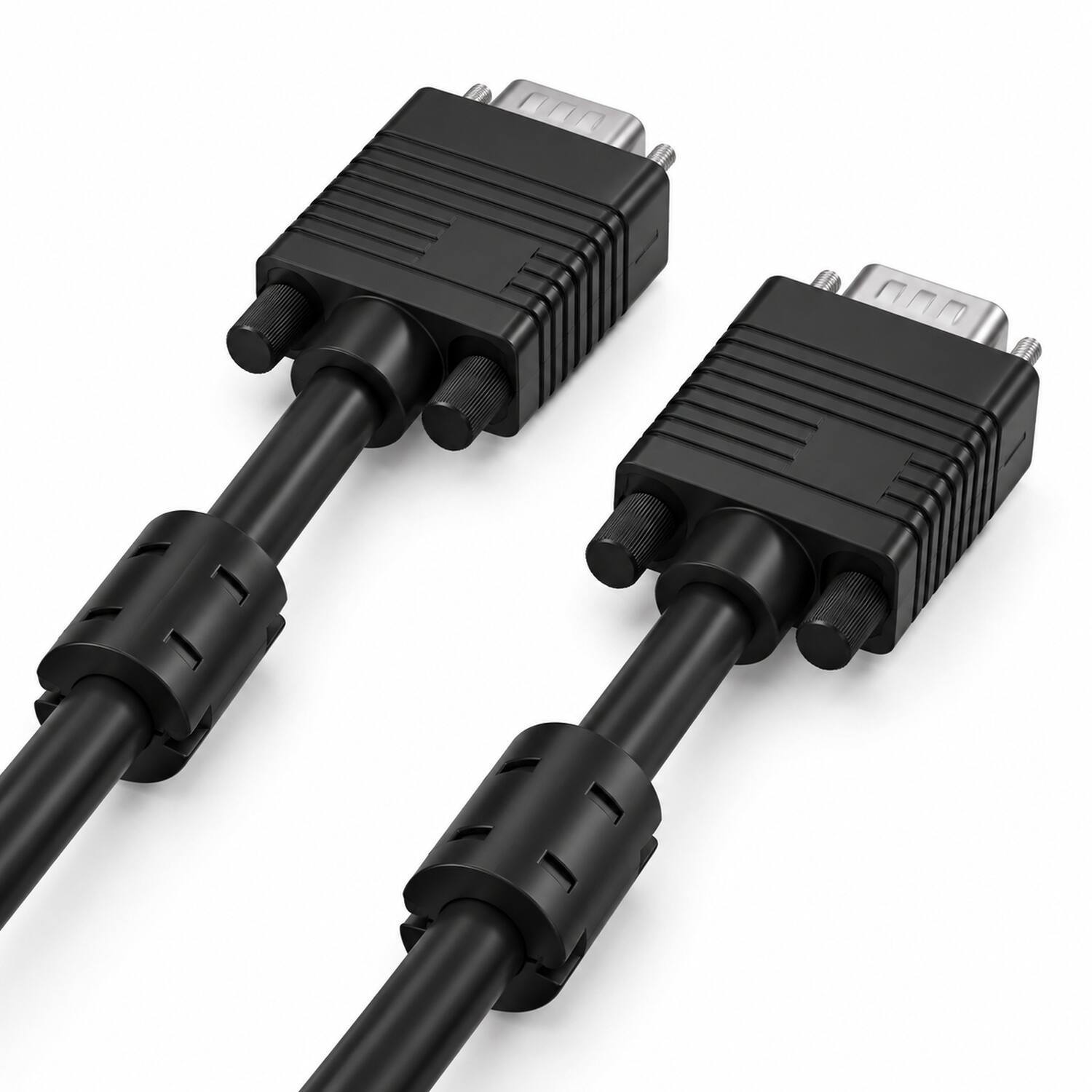Angle. Sanoxy - 50ft SVGA HD15 M/M Monitor Cable with Ferrites - Black.