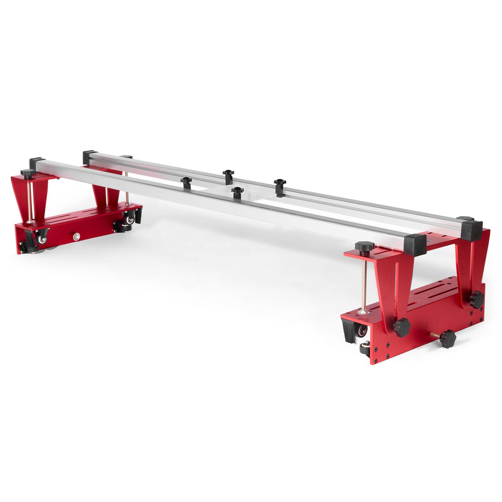 Alt View 5. VEVOR - Router Sled, 60 inches, Portable and Adjustable Slab Flattening Jig DIY Woodworking Router Sled for Flattening Slabs - Red.