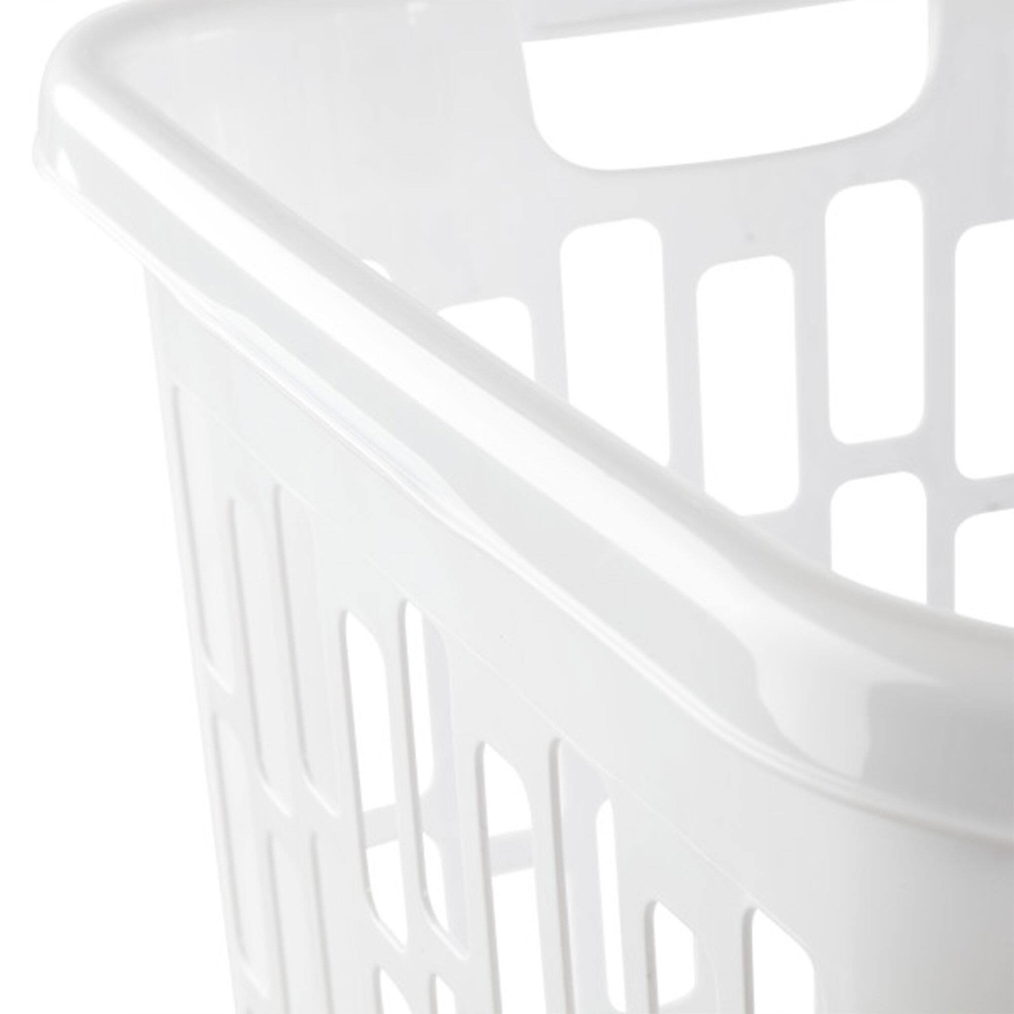 Alt View 7. Sterilite - Sterilite Ultra Easy Carry Plastic Dirty Clothes Laundry Basket Hamper (4 Pack) - White.