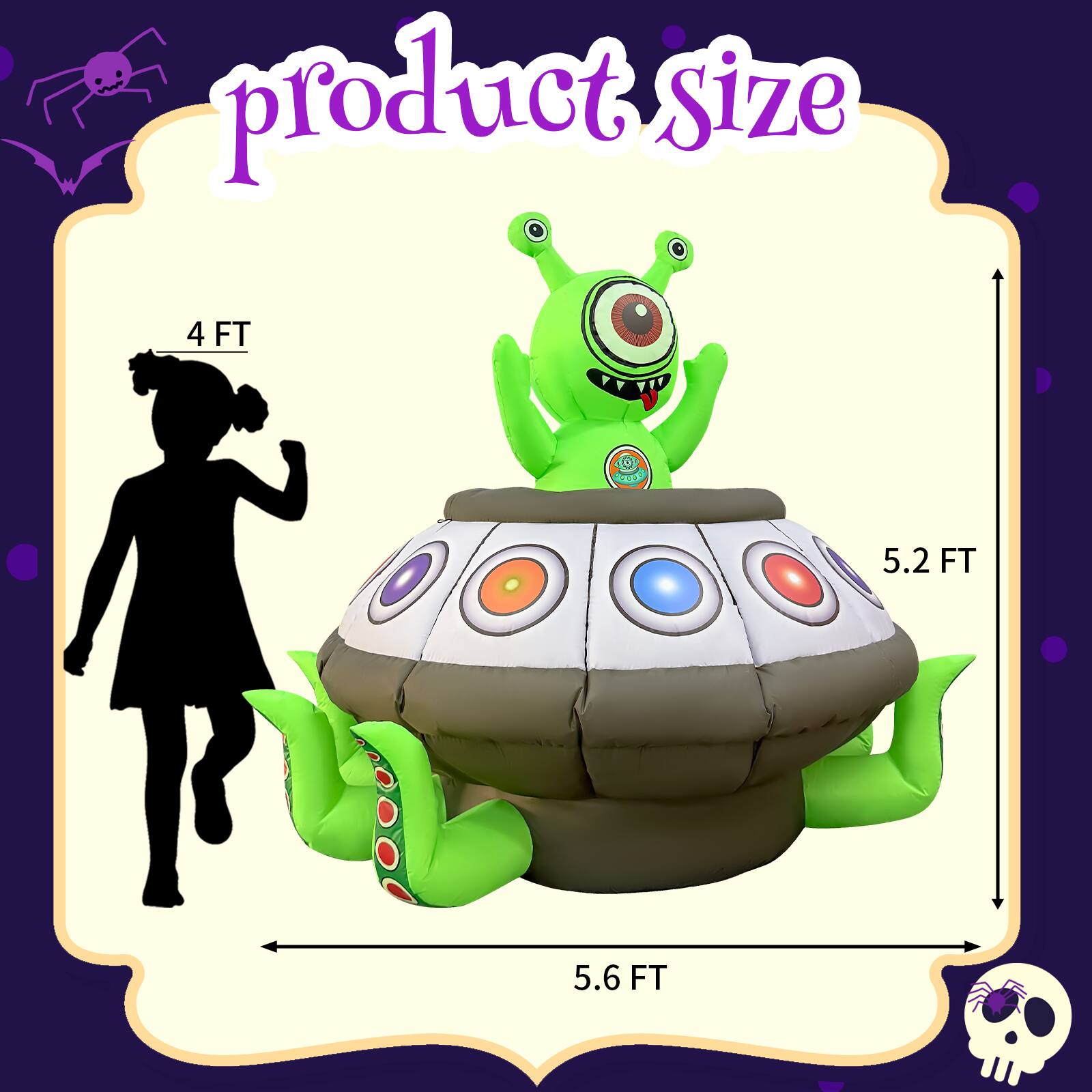 product Size 4 FT 5.2 FT 5.6 FT