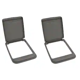 Rev-A-Shelf - 50 Qt Trash Can Replacement Lid, Gray, RV-50-LID-13-1-40 (2 Pack) - Orion Gray