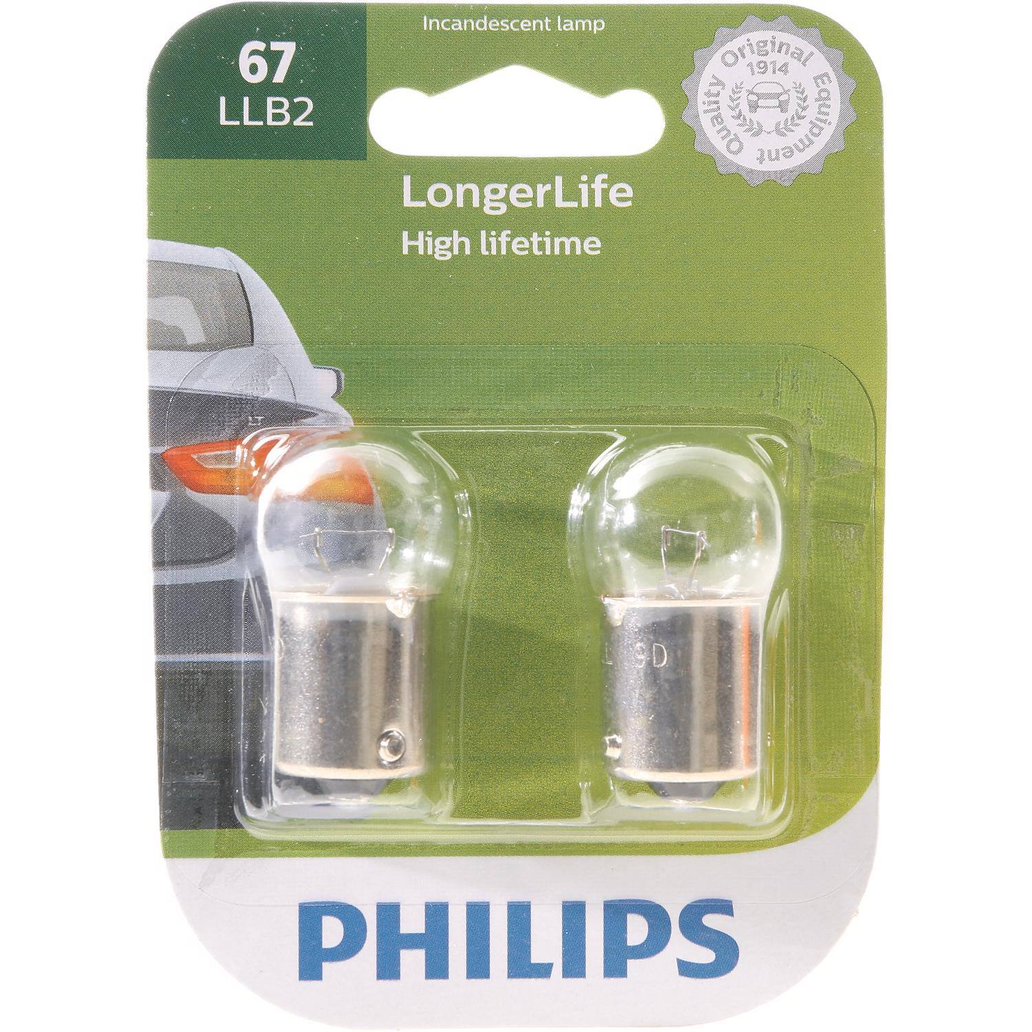 Incandescent lamp  
67  
LLB2  
LongerLife  
High lifetime  
Original 1914  
Quality Equipment  
PHILIPS