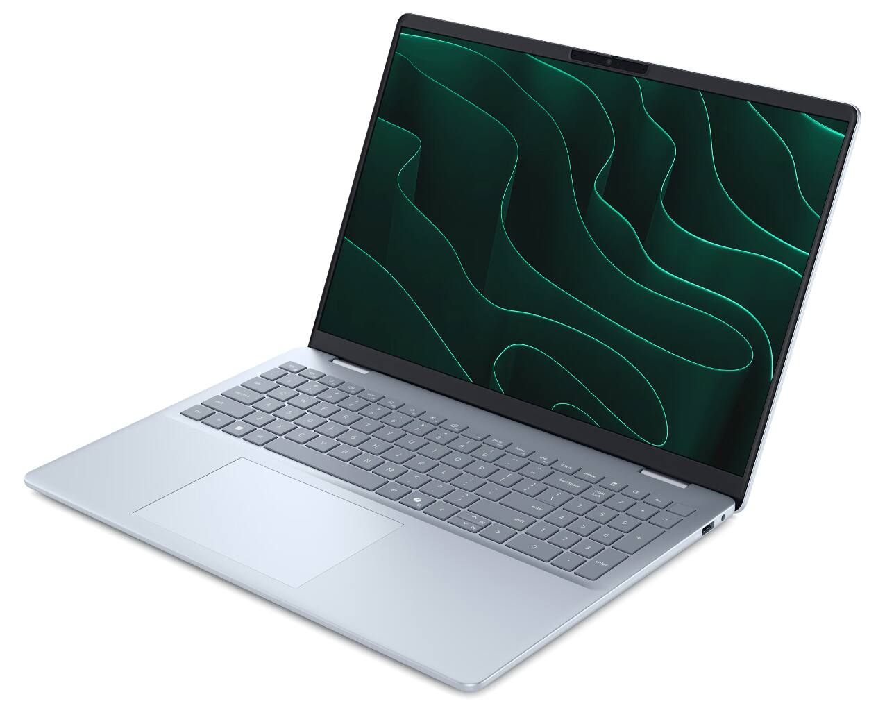 Alt View 3. Dell - Dell 16 Plus Laptop 16.0 WUXGA Display (AMD Ryzen AI 7 350, 16GB LPDDR5X, 2TB PCIe SSD, AMD Radeon 860M, Win 11 Home) - Ice Blue.