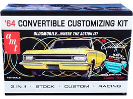 Skill 2 Model Kit 1964 Oldsmobile Cutlass F-85 Convertible 3-in-1 Kit 1/25 Scale Model by AMT - Yellow
