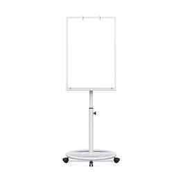 HOMLUX - Bulletin Boards on Wheels 36 x 24 inches-Dry Erase Board, Mobile Board with Flipchart Hooks Portable Rolling - White