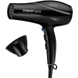 Conair - 1875 Watt Style and Shine Hair Dryer - Black