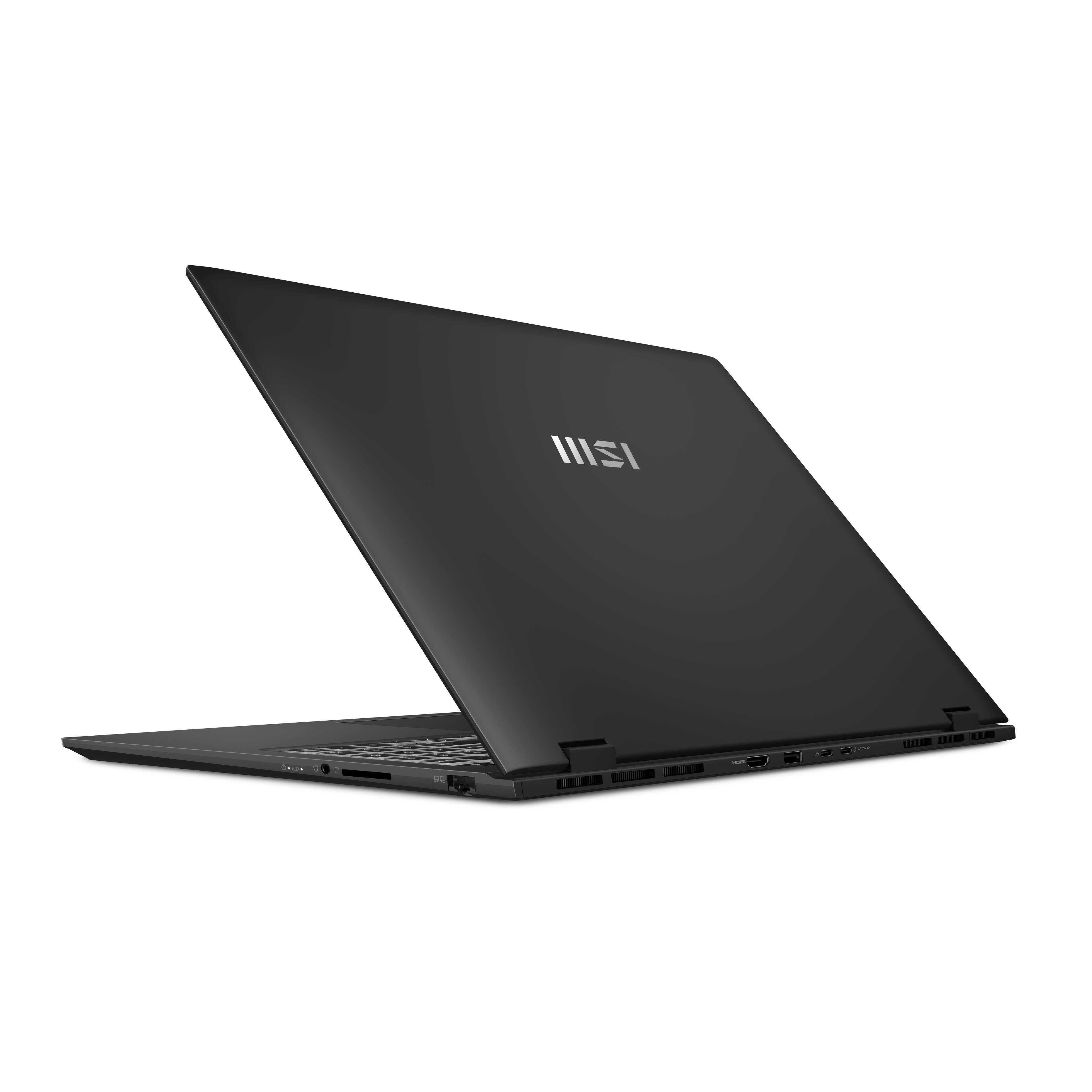 Back. MSI - MSI Prestige 16 AI Evo 16” UHD+ OLED Laptop - Intel Core Ultra 7 255H 2025 - Intel Arc Graphics - 16GB RAM - 1TB Storage - Stellar Gray.