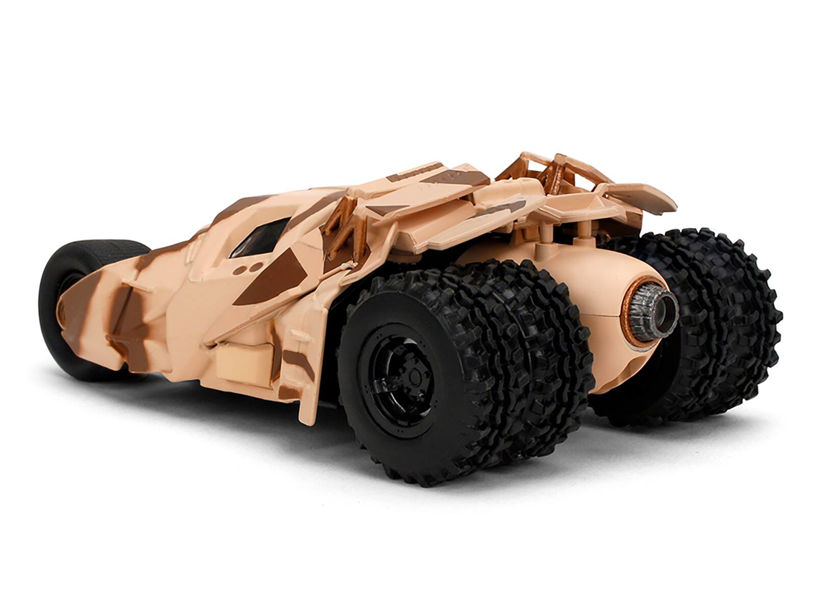 Left. Jada - Batmobile Tumbler Camouflage "The Dark Knight Rises" (2012) Movie "Hollywood Rides" Series 1/32 - Beige .