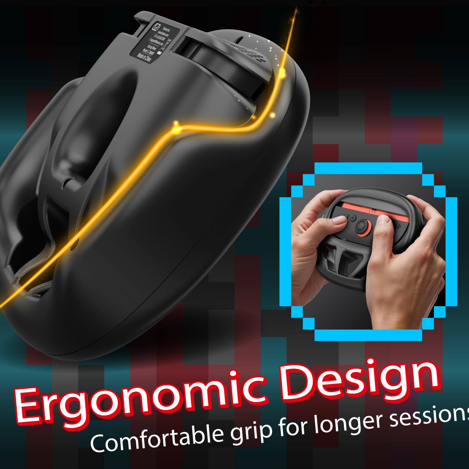 - AG
- Lt 4 k
- on_tot
- Cer C C

Ergonomic Design for longer sessions: Comfortable grip