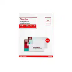 Staples Heavyweight Business Cards
12 mil 250 3½ in x 2 in
Hamilton Smith Inkjet Printers
ST12520
$11.59