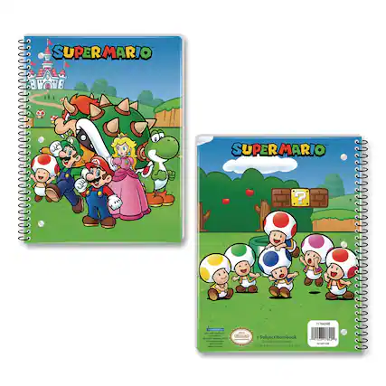 SUPER MARIO
717842MB
Subject Notebook
70 Wide Ruled Sheets
10.5 x 8 in (26.7 cm x 20.3 cm)
Hoerae